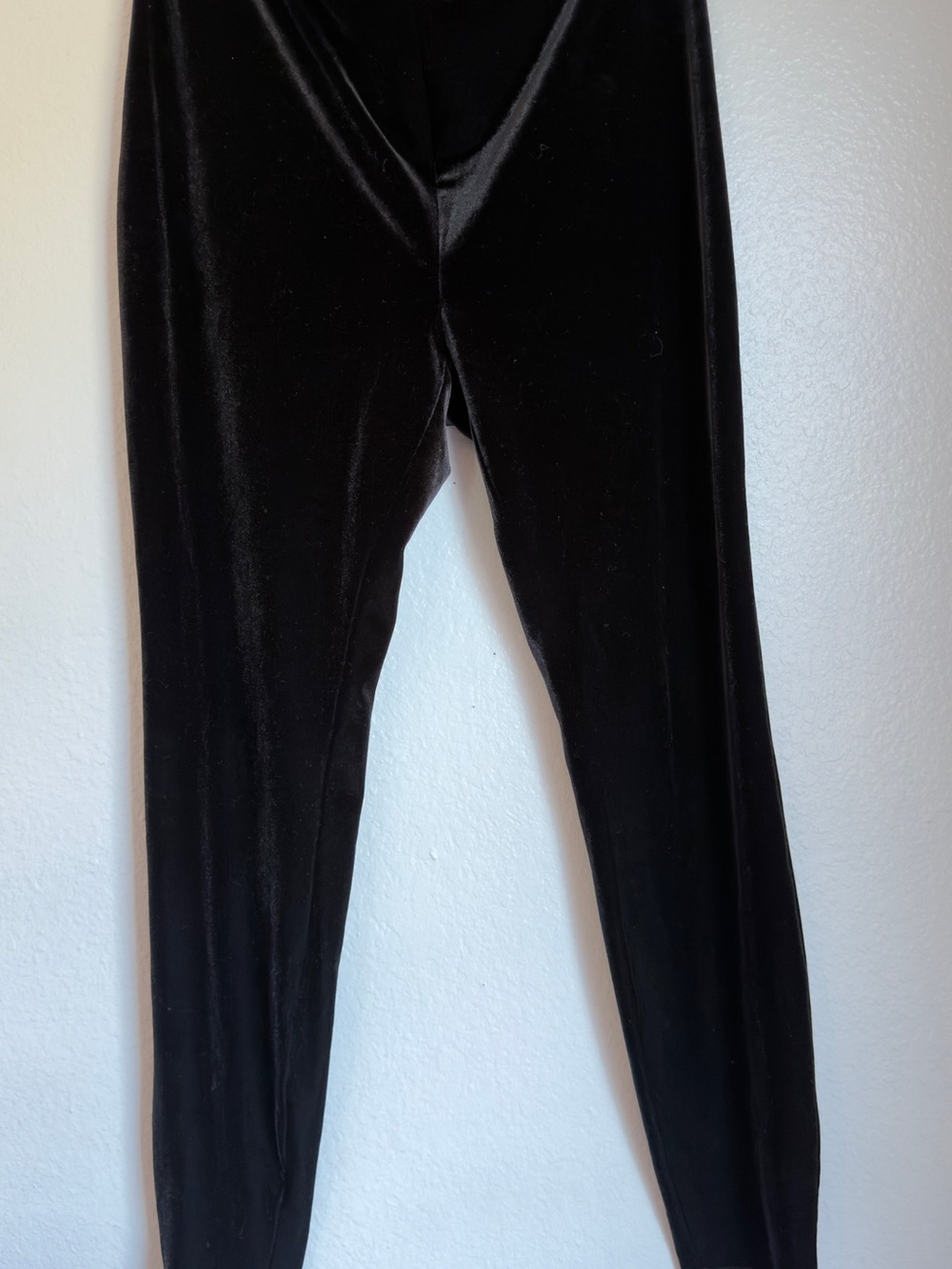 Women J. Crew Black Velvet Leggings